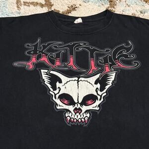 2010 Kittie Cat Skull Shirt Size Large Numetal Band Tee Spit